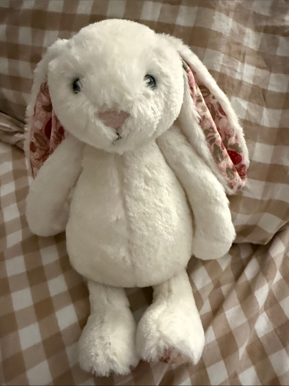 Jellycat Bunny with Strawberry Ears